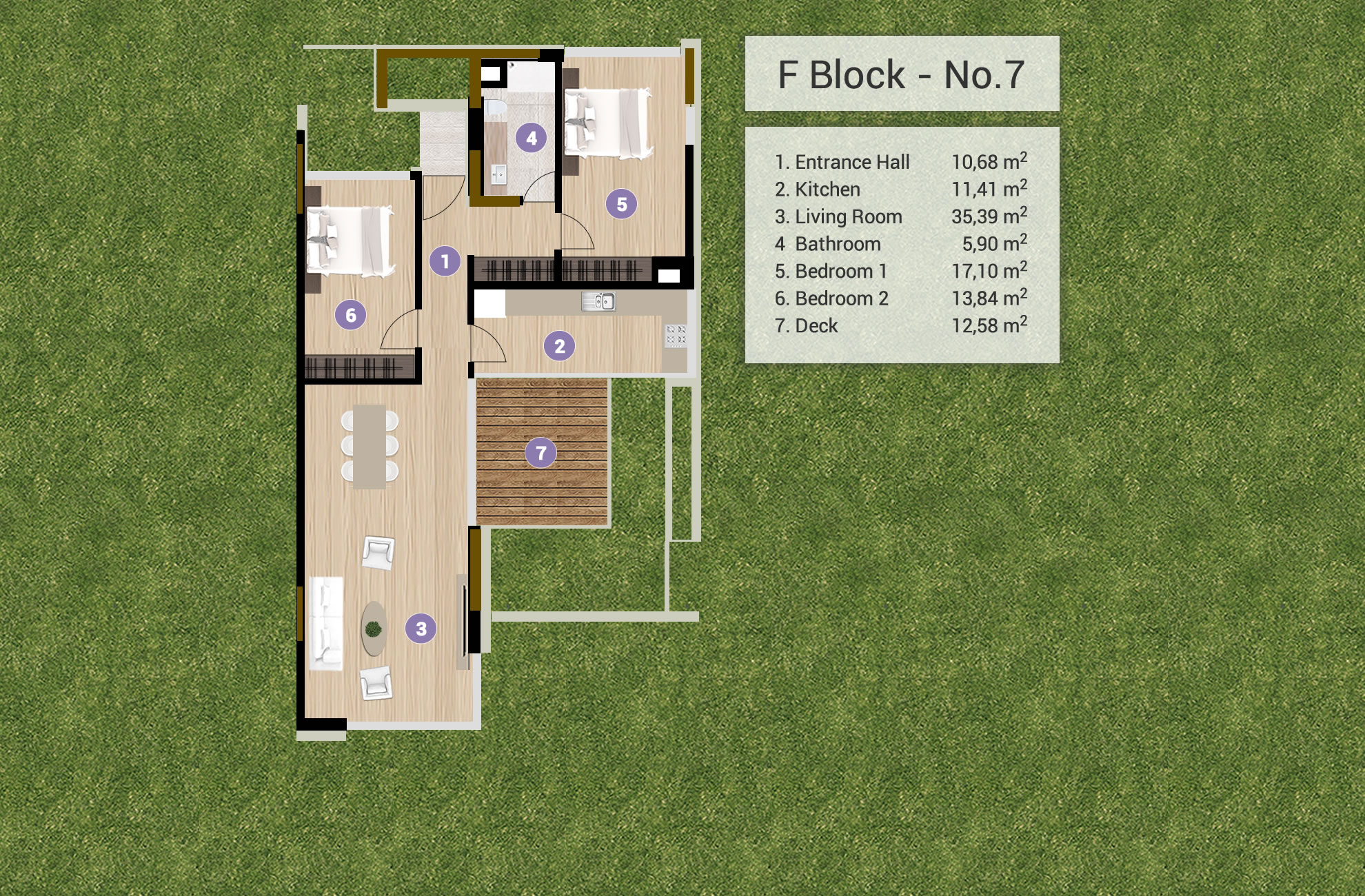 Daire F7 Kat Planları